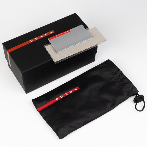 Prada Linea Rossa PS01YS 1BO06F BRAND NEW Sunglasses Matte Black Grey Unisex - Picture 12 of 12